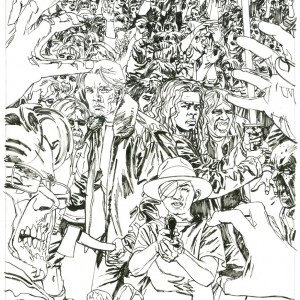 The Walking Dead issue #100 Variant Cover Inks
