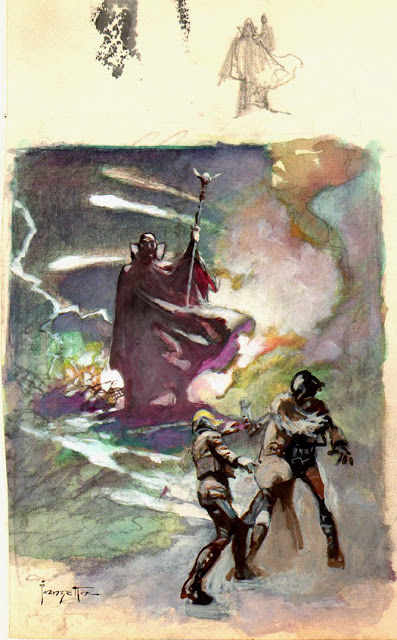 Frank Frazetta Battlestar Galactica Prelim Art