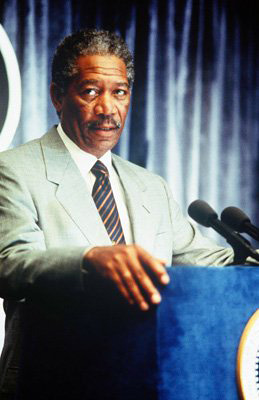 Morgan Freeman as President Beck