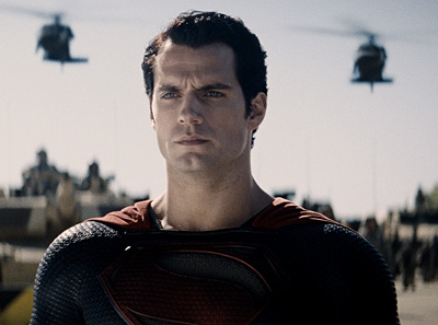 Henry Cavill as the Man of Steel