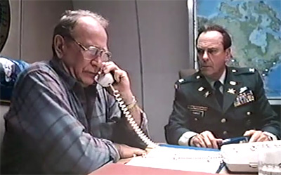 Darren McGavin as the Secretary of the Interior President and Rip Torn as Colonel Fargo 