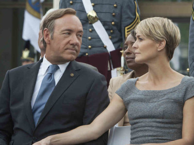 Kevin Spacey and Robin Wright in House of Cards