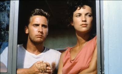 Emilio Estevez and Laura Harrington