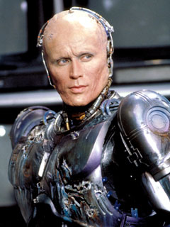 RoboCop (Peter Weller) sans helmet