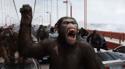 The apes revolt in Rise of the Planet of the Apes