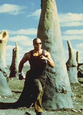 Vin Diesel as Riddick in Pitch Black