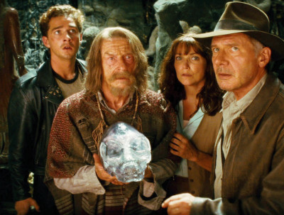 Shia LaBeouf, John Hurt, Karen Allen and Harrison Ford