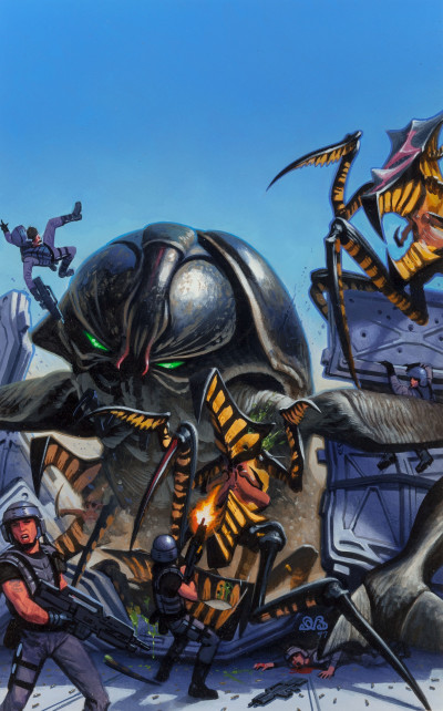 Den Beauvais Starship Troopers illiustration Dark Horse comics #2